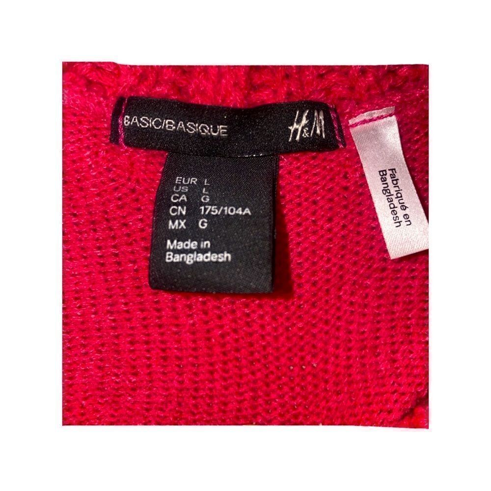 Sweater – Size Large H&M Pink Knitted Cowl Neck - Picture 3 of 3